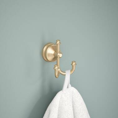 Vintage brass towel hook hot sale